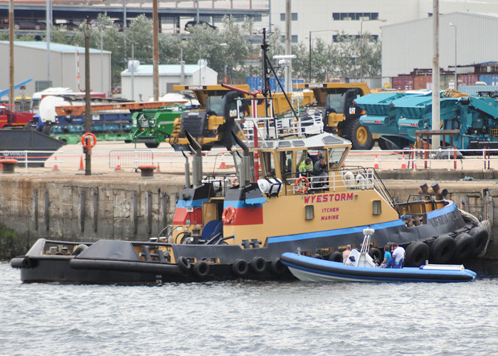 Photograph of the vessel  Wyestorm pictured at Southampton on 6th August 2011