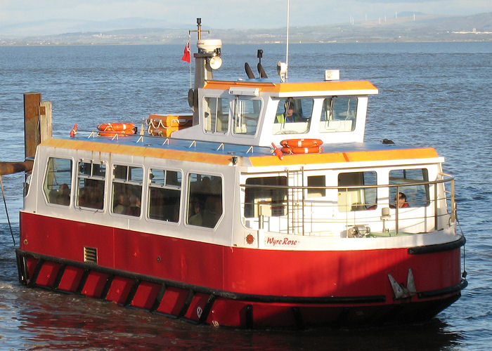 Photograph of the vessel  Wyre Rose pictured approaching Fleetwood on 16th November 2008