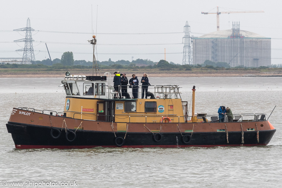 Photograph of the vessel pv X-Pilot pictured on Sea Reach on 19th July 2025