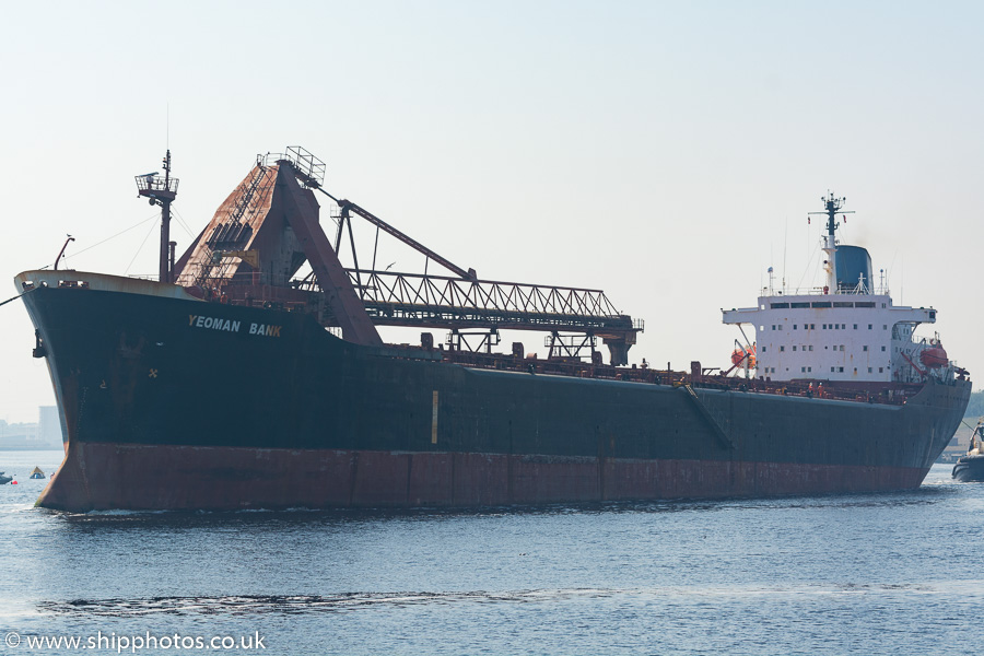 Photograph of the vessel  Yeoman Bank pictured passing North Shields on 25th August 2019