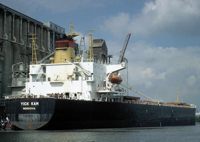 Photograph of the vessel  Yick Kam pictured at Hamburg on 9th June 1997