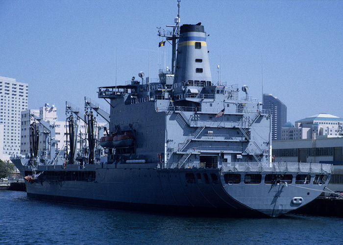 Photograph of the vessel USNS Yukon pictured at San Diego on 16th September 1994