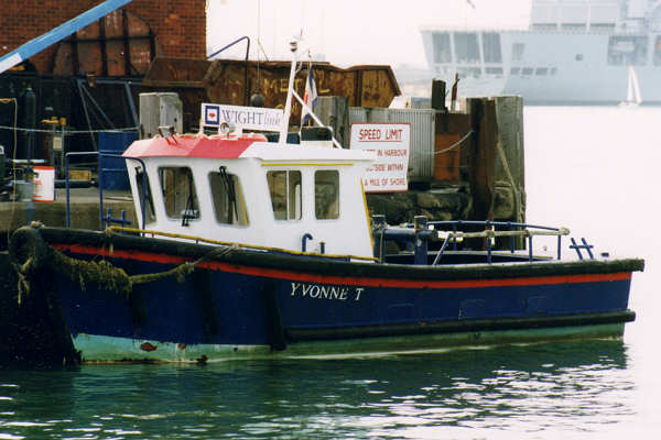 Photograph of the vessel  Yvonne T pictured in Camber Dock, Portsmouth on 6th May 1995