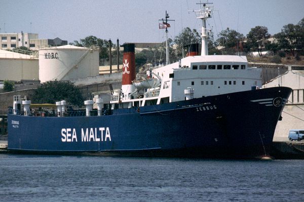 Photograph of the vessel  Zebbug pictured in Valletta on 1st July 1999
