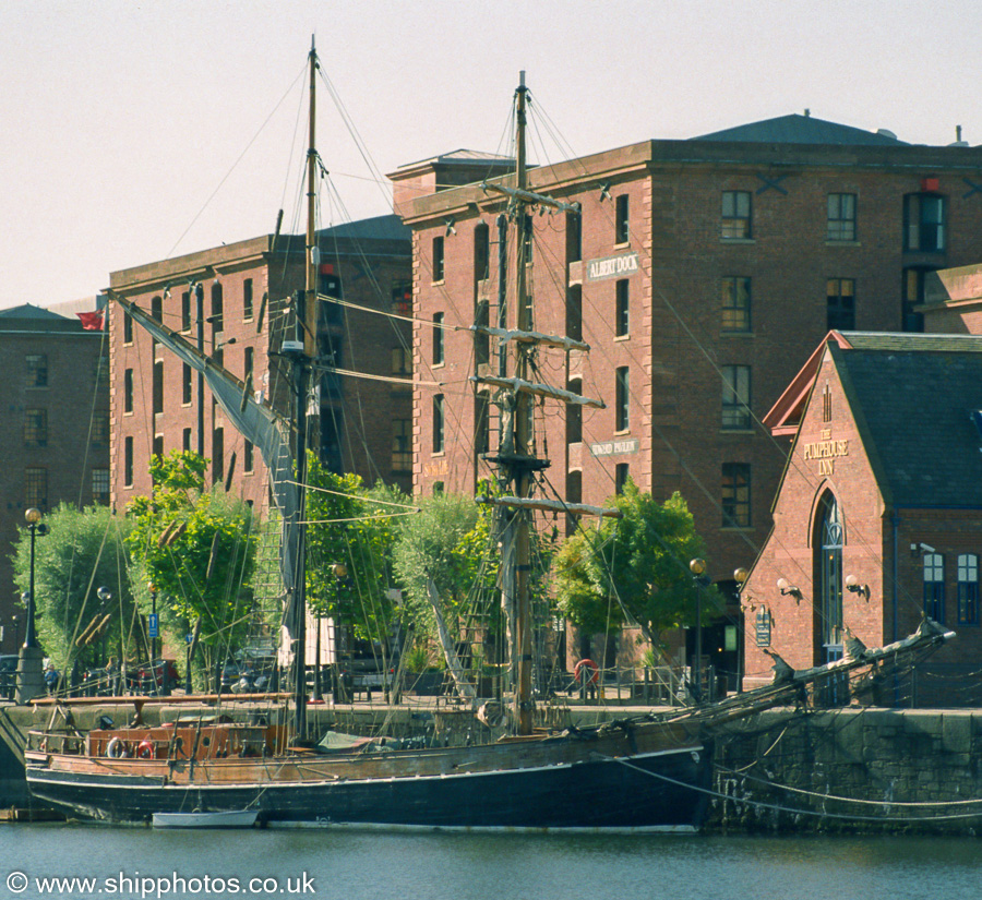 Photograph of the vessel  Zebu pictured in Canning Dock, Liverpool on 30th August 2003