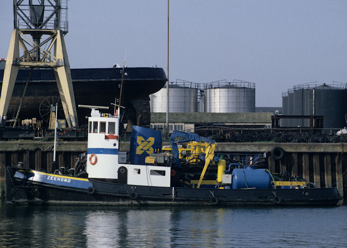 Photograph of the vessel  Zeehond pictured at Vulcaanhaven, Rotterdam on 27th September 1992