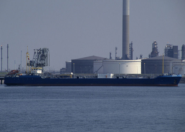 Photograph of the vessel  Zephyr pictured in 6e Petroleumhaven, Europoort on 14th April 1996