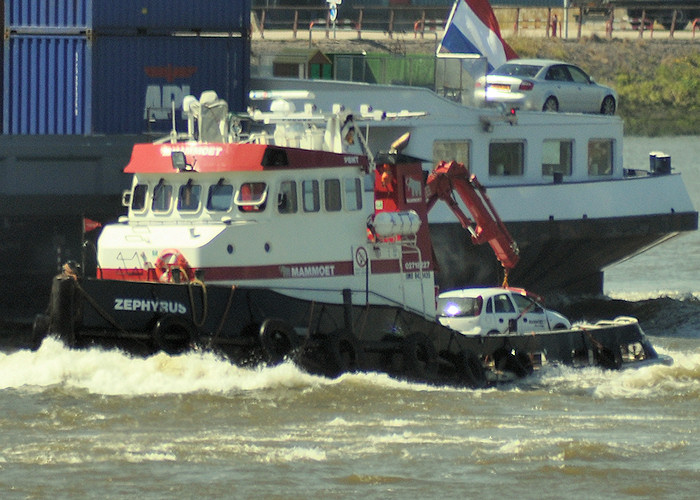 Photograph of the vessel  Zephyrus pictured passing Vlaardingen on 27th June 2011