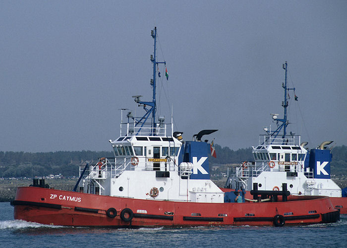 Photograph of the vessel  ZP Caymus pictured on the Nieuwe Waterweg on 27th September 1992