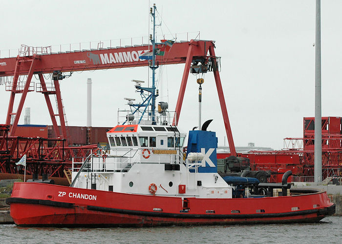 Photograph of the vessel  ZP Chandon pictured in Wiltonhaven, Rotterdam on 20th June 2010