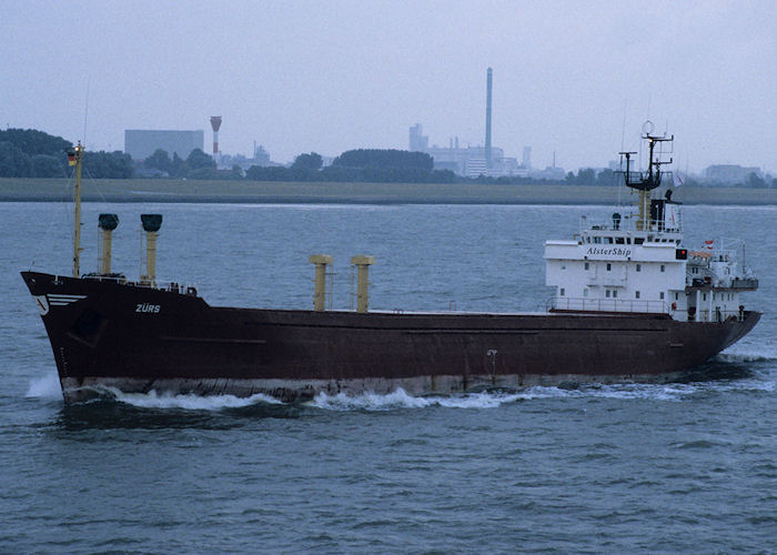 Photograph of the vessel  Zürs pictured on the River Elbe on 25th August 1995